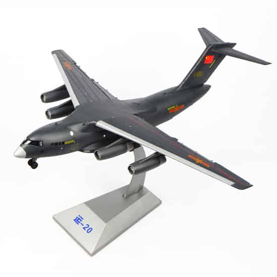 中国运20飞机模型1：110比例纯金属